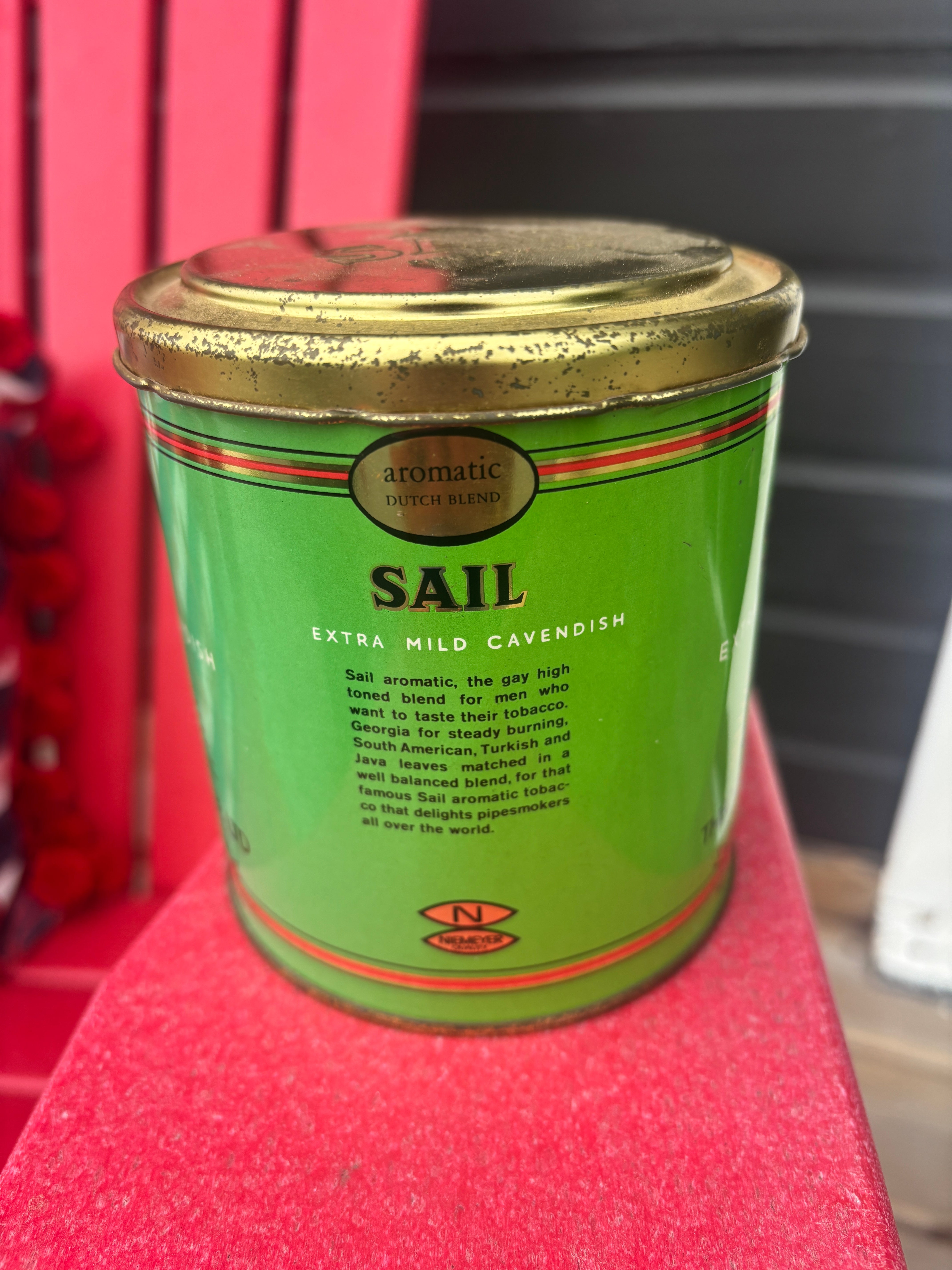 Sail Pipe Tobacco Tin