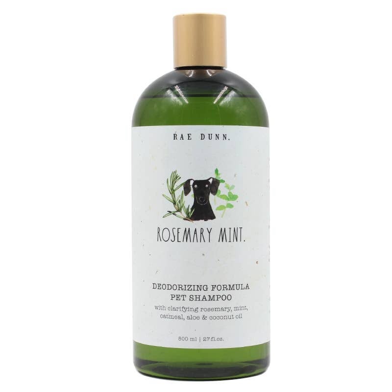 Precious Tails Rae Dunn Pet Shampoo Rosemary Mint 800ml White