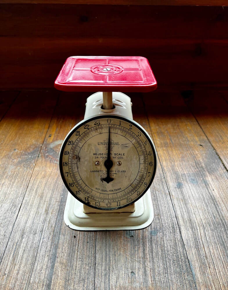 Antique Food Scale White Arrows Home The Shop