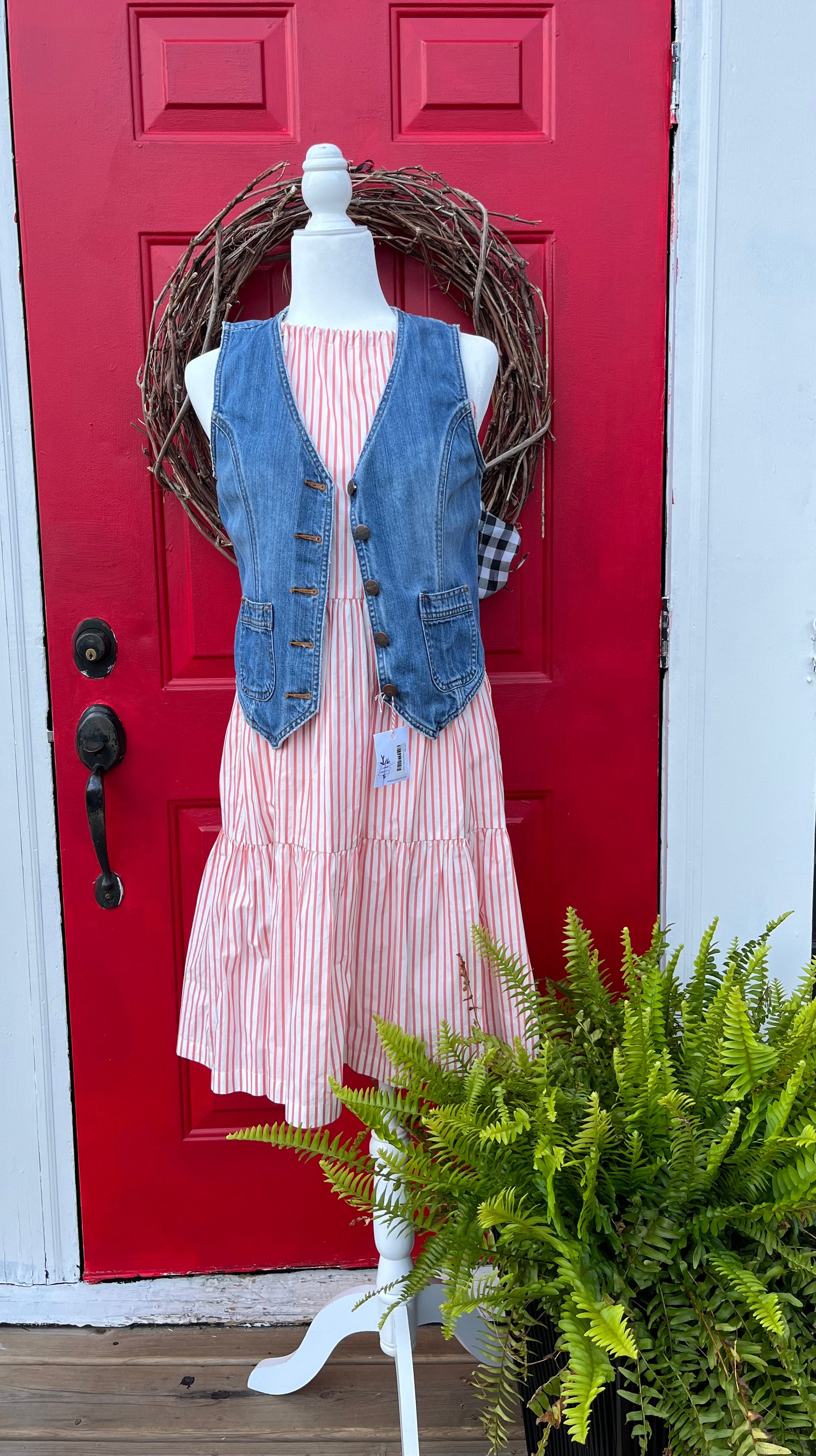 A new clearance day striped dress