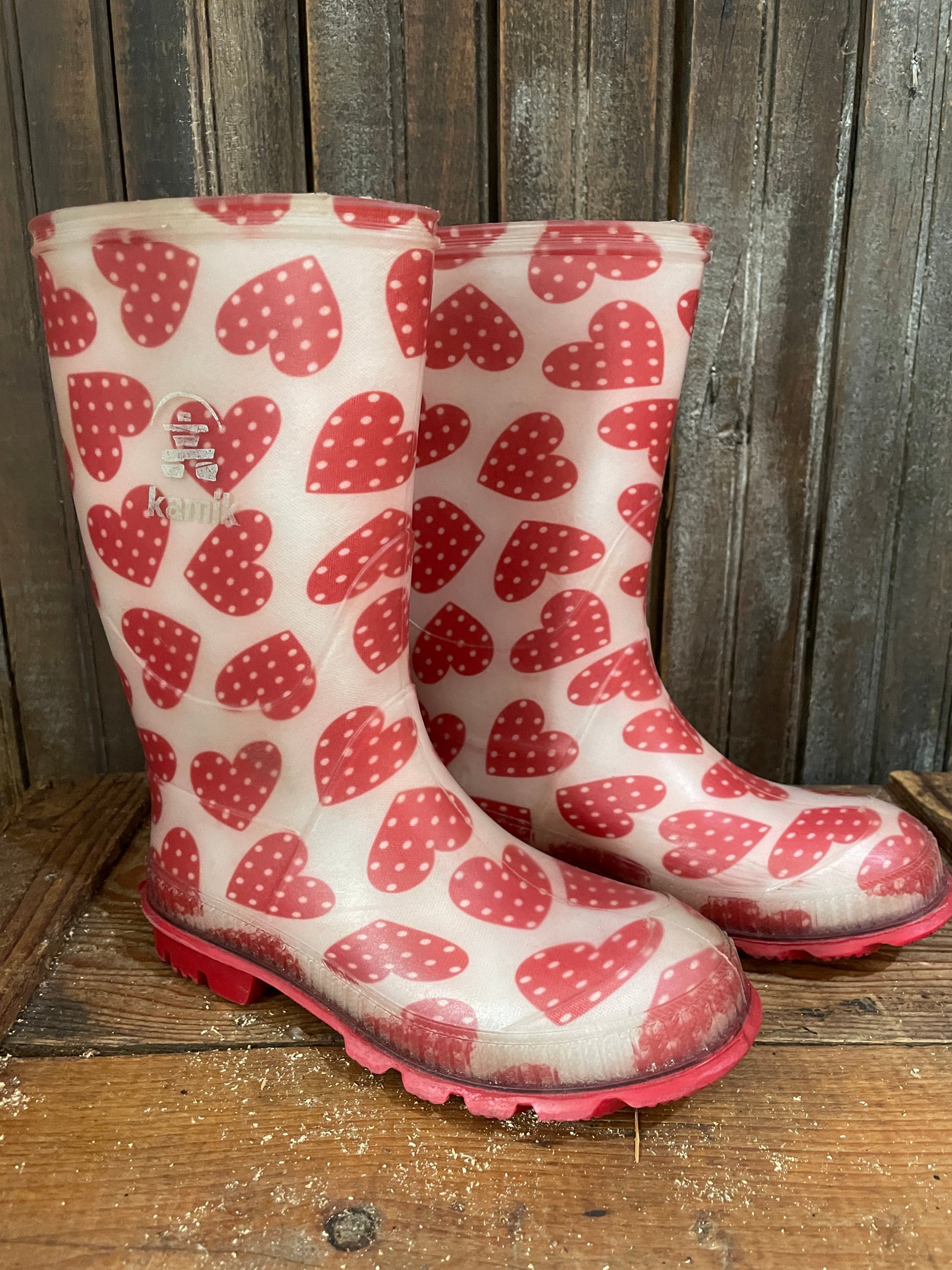 Pink polka outlet dot rain boots